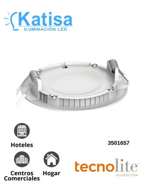 12YDLED430MV65B Lámpara LED Redonda Slim 12W Luz Fría(6500k)