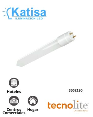 18T8LED120MV65C Tubo Led T8 de Cristal terminado Frost