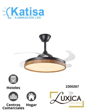 VENTILADOR 8006-WN(NATURE-NEGRO-MADERA NOGA