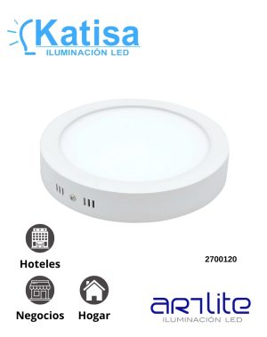 ADO-013 Lámpara de Sobreponer LED Redondo 18W Luz Fría(6500k)