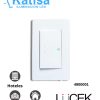 BA01/3-B PLACA CON INTERRUPTOR DE ESCALERA DE 3 MÓDULOS COLOR BLANCO