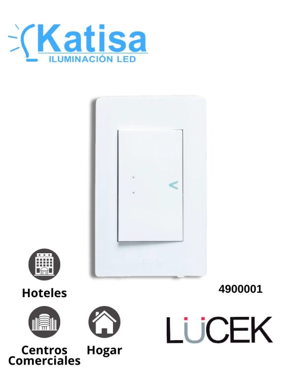 BA01/3-B PLACA CON INTERRUPTOR DE ESCALERA DE 3 MÓDULOS COLOR BLANCO