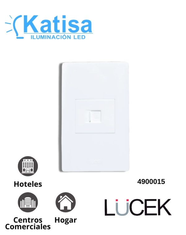 BA12-B PLACA CON CONEXIÓN A MODEM/INTERNET COLOR BLANCO