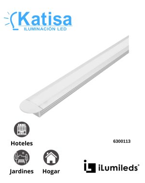 DXAP02KIT Perfil De Aluminio Con Ceja 2MTS
