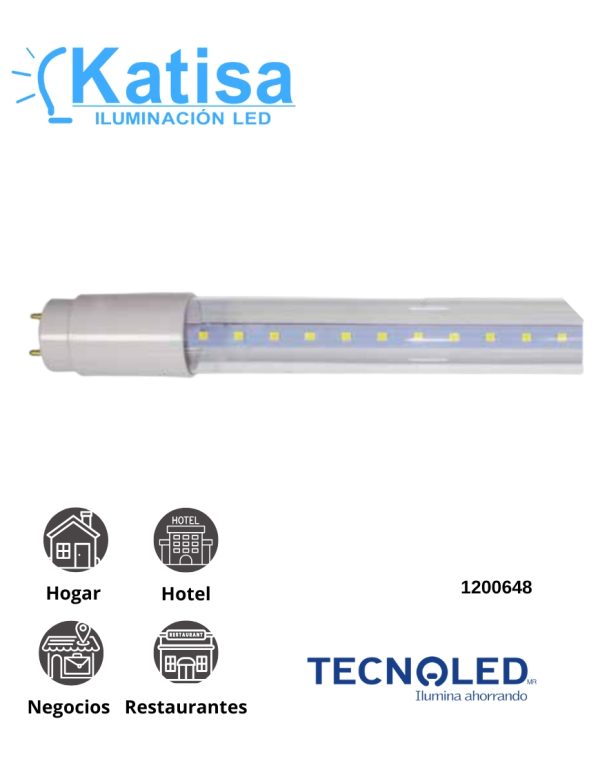ML-TU-CR18 Tubo LED de 18W 120CM Luz Blanca(6500k) Transparente