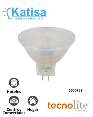 MR16-SMDLED-3W/30 Dicroico LED MR16 3W 3000K 250LM 100-240V