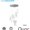 Q10926-CH LAMPARA COLGANTE ACABADO CROMO 6 LUCES 30W 3000K 90-130V 2400LM IP20
