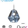 Q20254-SILV  LAMPARA GLACE ACABADO PLATA 1 LUZ DE 5W 3000K