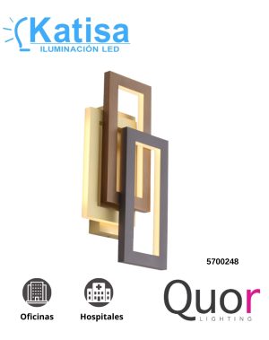 Q21672-GD LUM PARA MURO 15W 3000K 1200LM 90-130V ORO