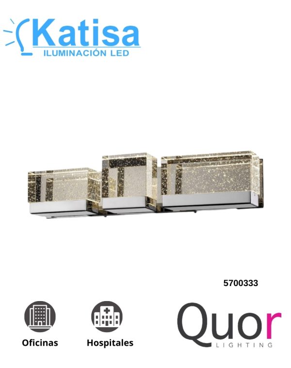 Q30023-CH ARBOTANTE LED DE MURO LUNA VANITY 20W 1600LM 3000K 90-130V IP54