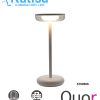 Q31019-WH LUM DE MESA 2W 150LM 2700K CARGA SOLAR IP44 BLANCO