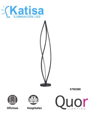 Q98253-BK LUM PISO 76W 6080LM 3000LM ACABADO NEGRO 90-130V NEGRO