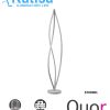 Q98253-WH LUM PISO 76W 6080LM 3000LM ACABADO NEGRO 90-130V BLANCO