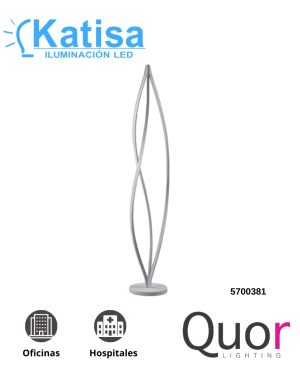Q98253-WH LUM PISO 76W 6080LM 3000LM ACABADO NEGRO 90-130V BLANCO