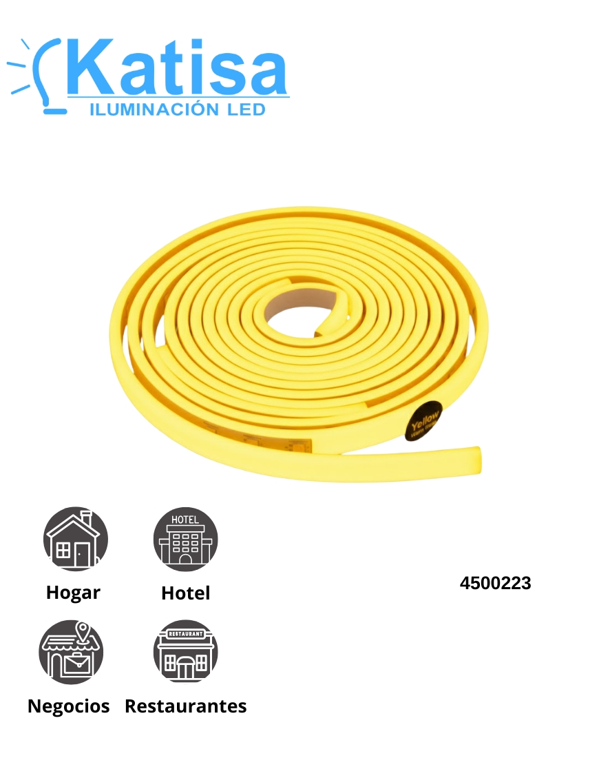 SL-NEON-5MT-AMARRILLA TIRA NEON AMARILLO 12V 48W 5M