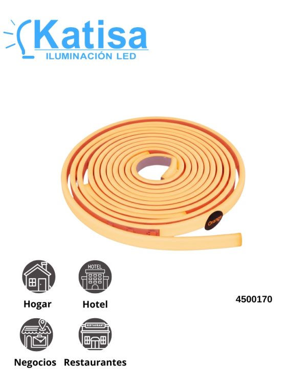 SL-NEON-5MT-NARANJA TIRA NEON NARANJA 12V 48W 5M