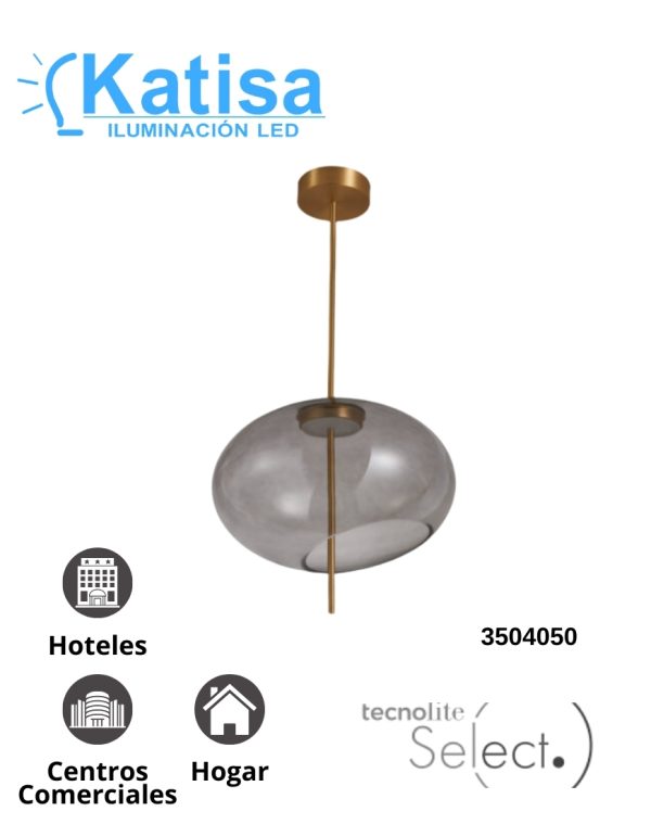 TDC2304DH INT SUSP LED 12W30K DORADOHUMO