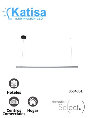 TDC2315N INT SUSP LED 17W30K NEGRO