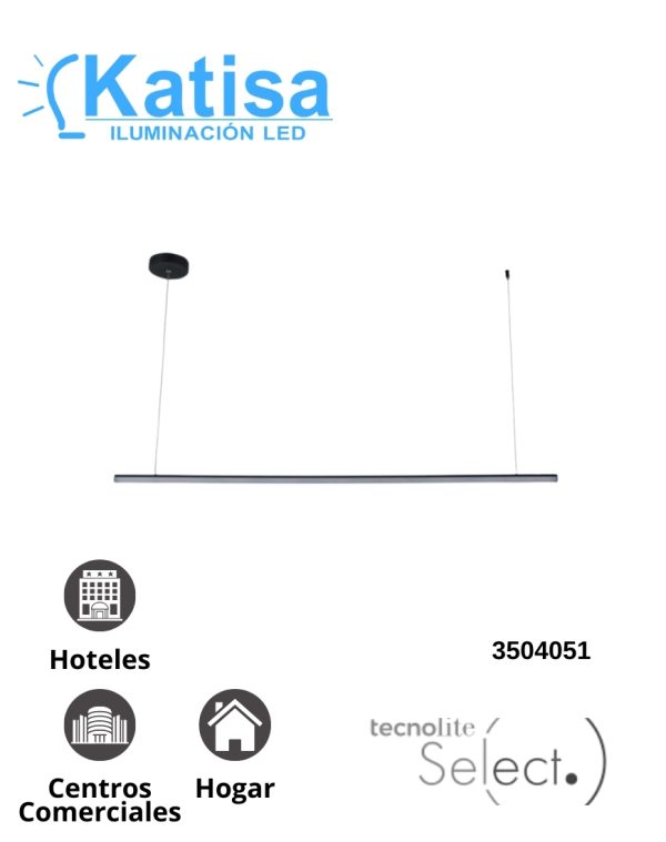 TDC2315N INT SUSP  LED 17W30K NEGRO