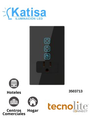 TSWI2SPMVNTCW SWITCH SMART 2C + SMART PLUG 16A NEGRO
