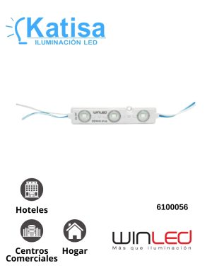 WMO-012 MODULO 3 LED 2835 0.72W VERDE 12V IP65
