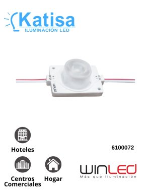 WMO-016 MODULO 1 LED 1.4W 30LM ROJO 12V IP65
