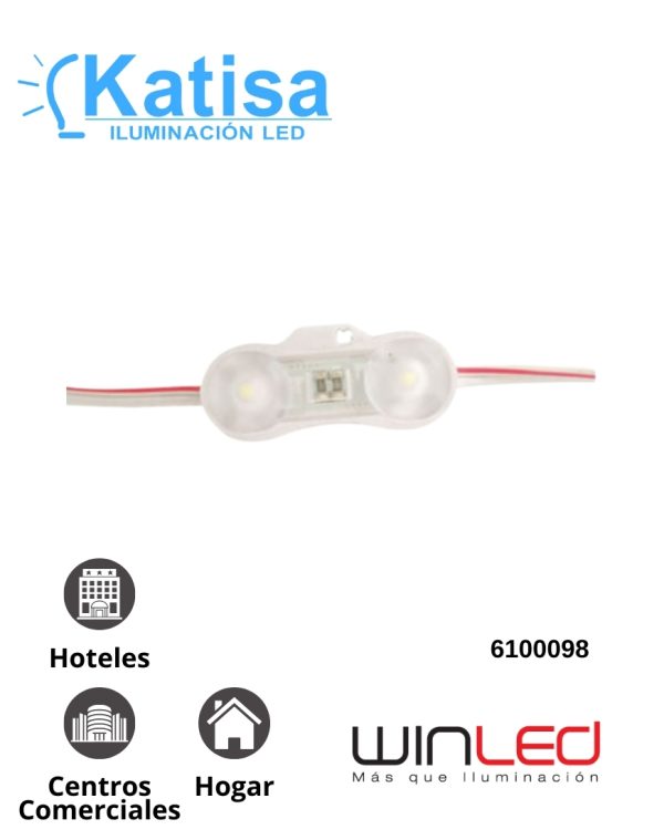 WMO-019 MODULO 2 LED 2835 1W 6500K 12V