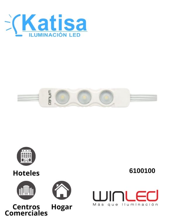 WMO-021 MODULO 3 LED 2835 1.6W 3000K 127V