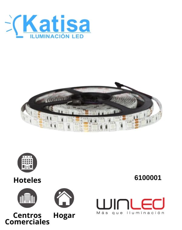 WTI-002 Tira 300 LEDS 5050 5M 72W Exterior RGB 12V