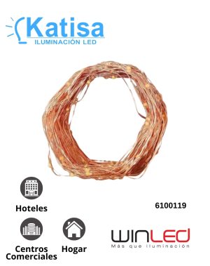 WTI-016 Tira LED 2W de 10M Blano Cálido 2W