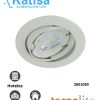 YD-330-B Aro Empotrable a Techo en Acabado Blanco con Base MR16 Dirigible (No Incluye Foco)