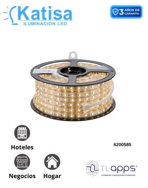 MLED-60-IP45-127V-CD-BC TIRA DIRECTA 127V 3000K 40W 1690LM 3528 IP45 DIM 5M