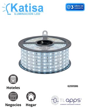MLED-60-IP45-127V-CD-LD TIRA DIRECTA 127V 6500K 40W 1690LM 3528 IP45 DIM 5M