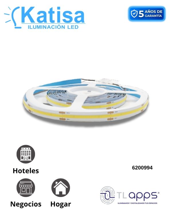 TLED-COB-10W-FC-BC TIRA FLEXIBLE 528 LEDS  POR METRO