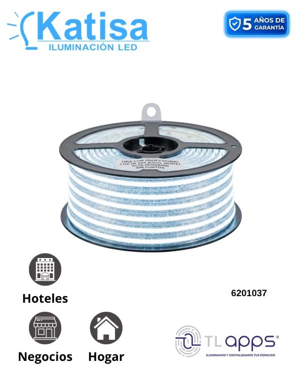 TLED-COB-10W-FC-LD TIRA FLEXIBLE 528 LEDS POR METRO