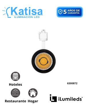 ILUTLA12WWWW SPOT RIEL DIRIGIBLE 3000K 12W 85-265V BLANCO