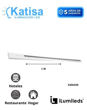 ILUTRAC1MTLAW RIEL ELECTRIFICADO 1M 85-265V BLANCO
