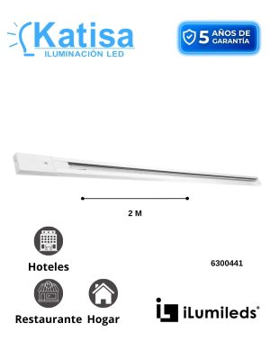 ILUTRAC2MTLAW RIEL ELECTRIFICADO 2M 85-265V BLANCO