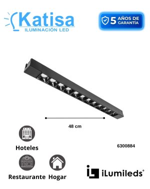 ILUTRAST30WWWB SPOT RIEL RASTER 30W 3000K 110-240V NEGRO