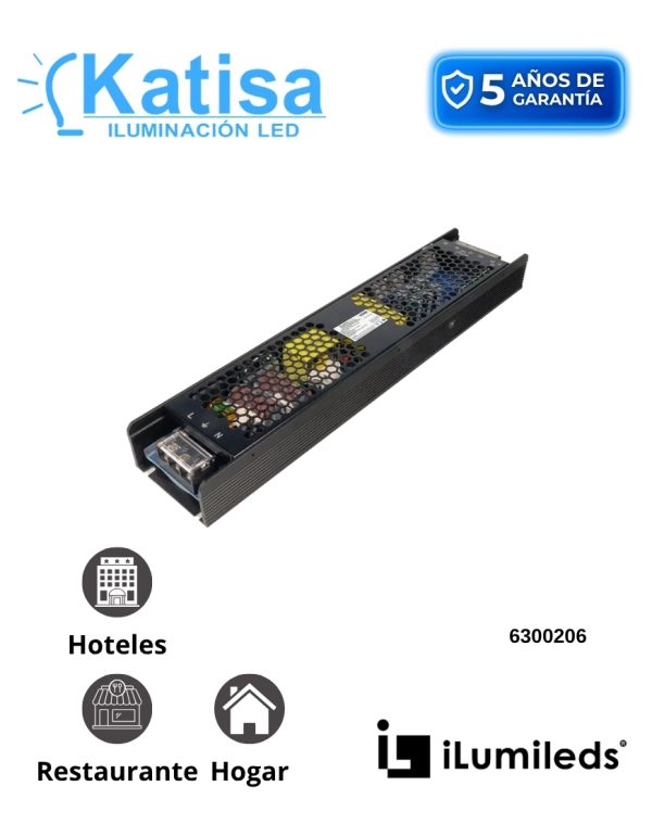 ILUDA5EN1200W24 FUENTE ATENUABLE 24V 200W