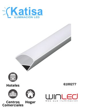 WPE-103 PERFIL DE ALUMINIO ANONIZADO TRIANGULAR ESQUINERO