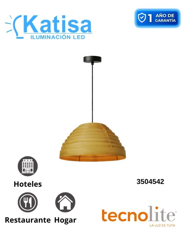 60CTL8700MVNT INT SUSP BAMBOO S/L100-240VE27 NAT