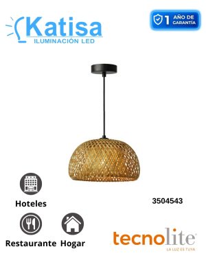 60CTL8701MVNT INT SUSP BAMBOO S/L100-240VE27 NAT