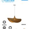 60CTL8704MVNT INT SUSP BAMBOO S/L100-240VE27 NAT