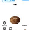 60CTL8706MVNT INT SUSP RATTAN S/L100-240VE27 NAT