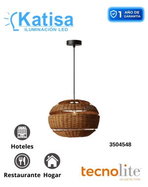 60CTL8706MVNT INT SUSP RATTAN S/L100-240VE27 NAT