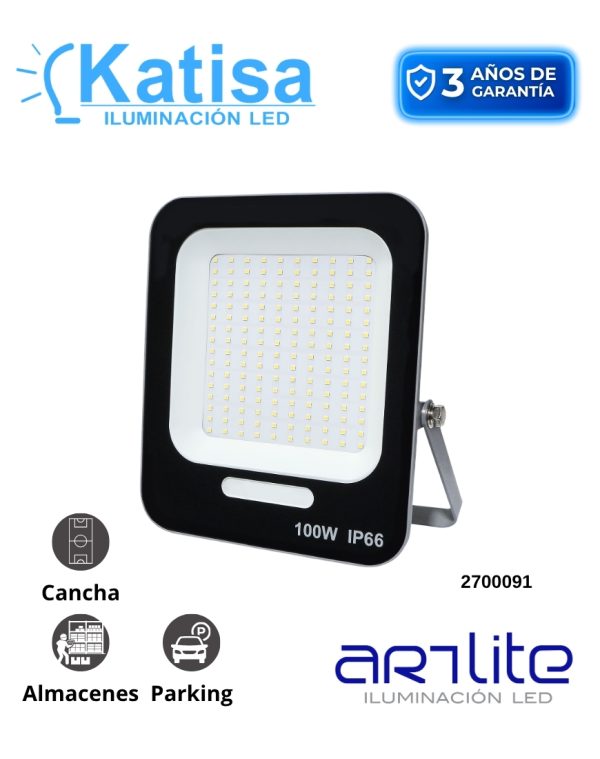 ARE-007 REFLECTOR 6500K 100W 90-277V 11000LM IP66